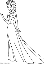 42 Free Printable Elsa Coloring Pages In Vector Format Easy To Print From Any Device And Automaticall Elsa Coloring Pages Elsa Coloring Cartoon Coloring Pages