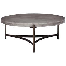 Montgomery round concrete stone outdoor coffee table. Modus International Lyon Contemporary Round Coffee Table With Concrete Top A1 Furniture Mattress Cocktail Coffee Tables