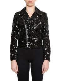 Saint Laurent Leather And Sequins Jacket Saintlaurent Cloth Https Sequin Jacket Jackets Clothes