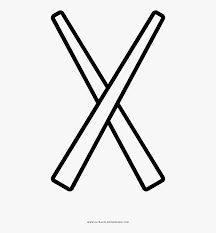 Black and white japanese food and. Chopsticks Coloring Page Chopsticks Outline Hd Png Download Kindpng