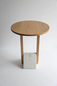 Contemporary Foundation Side Table In Walnut Wood And Stone By Fort Standard In 2020 Coffee Table Wood Walnut Side Tables Table