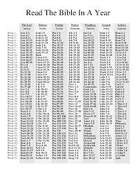 40 complete read the bible in a year chart