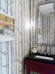 Boasting a solid neutral finish features two. Art Deco Mirror With Red Bath Vanity Transitional Bathroom
