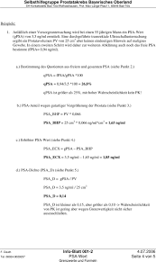 Psa Wert Grenzwerte Und Formeln Pdf Kostenfreier Download