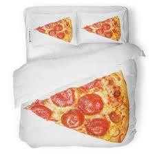 amazon com zomoy duvet cover set pizza slice of fresh