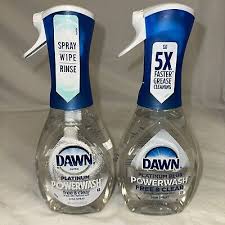 Lot Of 2 Dawn Free & Clear Powerwash Dish Spray Light Pear Scent 16 oz Each 