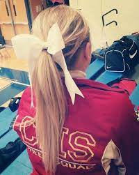 Pin By Sarah Walter On Hair Cheerleading Hairstyles Cheer Hair Hair Beauty