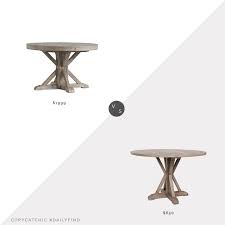Hooker furniture arabella round leg extendable dining table with leaf. Daily Find Pottery Barn Benchwright Dining Table Copycatchic