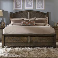 Modern Country Casual Rustic King Bed With Storage Footboard By Liberty Furniture At Pil Modern Country Bedrooms Contemporary Bedroom Furniture Country Bedroom