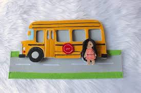 School Bus Quiet Book School Bus Toy School Bus Educational Etsy Toy School Bus School Bus Preschool Crafts