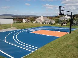 It is every basketball fan's dream to get an indoor basketball court within a walking distance from their home. Indoor Or Outdoor Basketball Court Painting Local Service Only My Backyard Sports