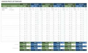 Comparison Spreadsheet Template Excel
