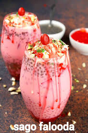 Sabudana Falooda Recipe Sago Falooda Sabudana Dessert Sago Drink Recipe Falooda Recipe Cold Coffee Recipes Cooking Recipes Desserts