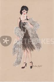 A Girl And Her Fur Drawing Art Prints And Posters By Linda Ginn Artflakes Com We have collected 39+ original and carefully picked 1920s flapper drawing in one place. a girl and her fur drawing art prints