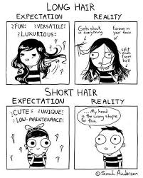 6 Painful Truths About Having Long Hair When You Have Lengthy Stunning And Wholesome Hair Kudos To Sarah Andersen Sarah S Scribbles Sarah Andersen Comics