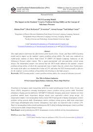 $pa, $pa, siapa, kapan, dimana, mengapa, bagaimana. Pdf Search Solve Create And Share Sscs Learning Model The Impact On The Students Creative Problem Solving Ability On The Concept Of Substance Pressure