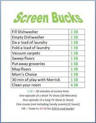 Image Result For Afterschool Rules Before Screen Time