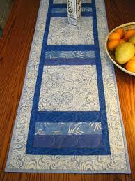 Batik French Blue And White Table Runner Table Runners Batik Table Runners Runner