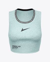 Download Melange Women S Fitness Top Mockup In Apparel Mockups On Yellow Images Object Mockups