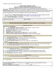 Sign, fax and printable from pc, ipad, tablet or mobile with pdffiller ✔ instantly. Fillable Laboratory Worker Safety Training Needs Assessment And Documentation Printable Pdf Download