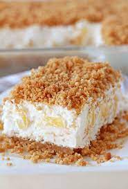 Easy Pineapple Dream Dessert A Light And Fluffy Quick And Easy No Bake Creamy Summer Dessert This Creamy Tre Pineapple Dream Dessert Creamy Desserts Desserts