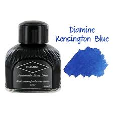 I compare it to 365 other inks tested on its viscosity and dry time, results are shown on a bell. Diamine Fountain Pen Bottled Ink 80ml Kensington Blue For Sale Online