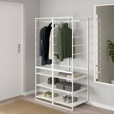 Jonaxel Shelving Unit With Clothes Rail 99x51x173 Cm Ikea Clothes Rail Ikea Clothes Rail Wardrobe Shelving