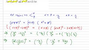 Let F X Ax 2 Bx C A 0 And Delta B 2 4ac If Alpha Beta Alpha 2 Beta Youtube