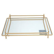 Home Details 4 Rail Vanity Mirror Tray Walmart Com Mirror Tray Mirror Vanity Tray Vanity Tray