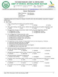 Maybe you would like to learn more about one of these? Soal Ujian Semester Ganjil Tp 2014 2015 Mata Pelajaran Seni Budaya Kelas 8