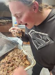 Breakfast, out camping at Moyie!