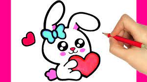 Think of the feet as two simple ovals and the hands are just 2 u shapes. How To Draw A Cute Bunny Rabbit How To Draw Easter Bunny Drawing Easter Bunny Youtube