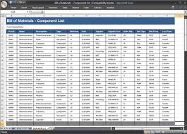 If you're in the process of updating your current business cash flow, you might be interested in a short form bill of lading template. Bill Of Materials Templates Word Excel Fomats
