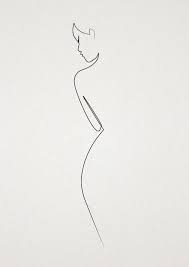 Minimal Fashion Sketch Sketsa Seni Buku Mewarnai Sketsa