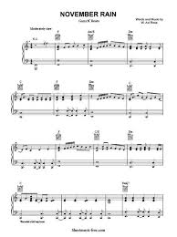 November Rain Sheet Music Guns N Roses Piano Sheet Music Free Sheet Music Blues Piano