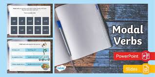 (logical conclusion) the game is over and they are cheering. Modal Verbs Presentation Powerpoint Slides Grammar