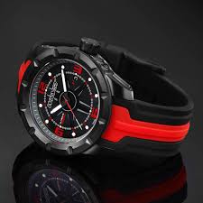 Black And Red Mens Watch Wryst Ultimate Es60 Black Red Swiss Sports Watch Petagadget Sport Watches Sports Watch Luxury Watches For Men
