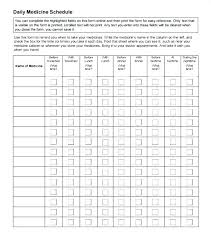 daily medicine chart template simplish info