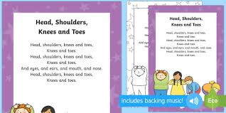 Head Shoulders Knees And Toes Rhyme English Maori