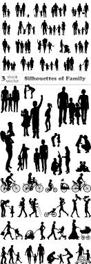 Vectores Siluetas De Familia In 2020 Family Tattoos Silhouette Tattoos Silhouette Family
