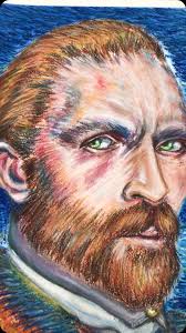O Mestre Van Gogh., Um estudo de retrato em giz pastel., “Não tenho certeza  de nada, mas a visão das estrelas me faz sonhar.”, Van Gogh, #vangogh  #vangoghexperience #vangoghlover #retrato #reels ...