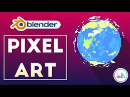Making Animated Pixel Art With Blender 2 8 In 12 Minutes Youtube Blender 3d Modelagem