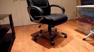 Boss Bonded Leather Executive Office Chair Youtube