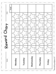 Student Weekly Star Reward Chart Printout Activites