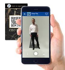 An image of the business card is not exported. Ar Business Card New Snappop