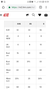 At Least H M Are Being Honest About Their Vanity Sizing