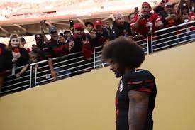 Colin kaepernick kneeling graffiti on building in atlanta. The Awakening Of Colin Kaepernick The New York Times