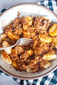 Easy Gnocchi Bolognese Recipe Gnocchi Bolognese Quick Dinner Recipes Gnocchi Recipes