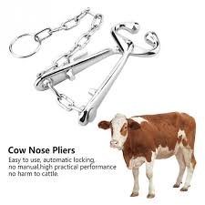 Stainless Steel Cow Nose Ring Pliers Bull Cattle Bovine Clip With Chain Pulling Tool Buy At A Low Prices On Joom E Commerce Platform