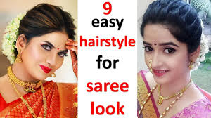 Ponytail is simplest hairstyle than other hairstyles just you should take whole parts of hairs and tie in know with rubber band that is ponytail. 9 Easy Hairstyle For Saree Look Easy Hairstyle For Party Hair Style Girl New Hairstyle Youtube